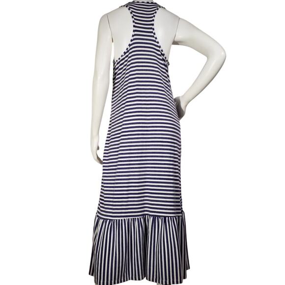 Tommy Bahama Striped Racerback Maxi Dress | Blue White | Size M | NWT - Picture 3 of 7